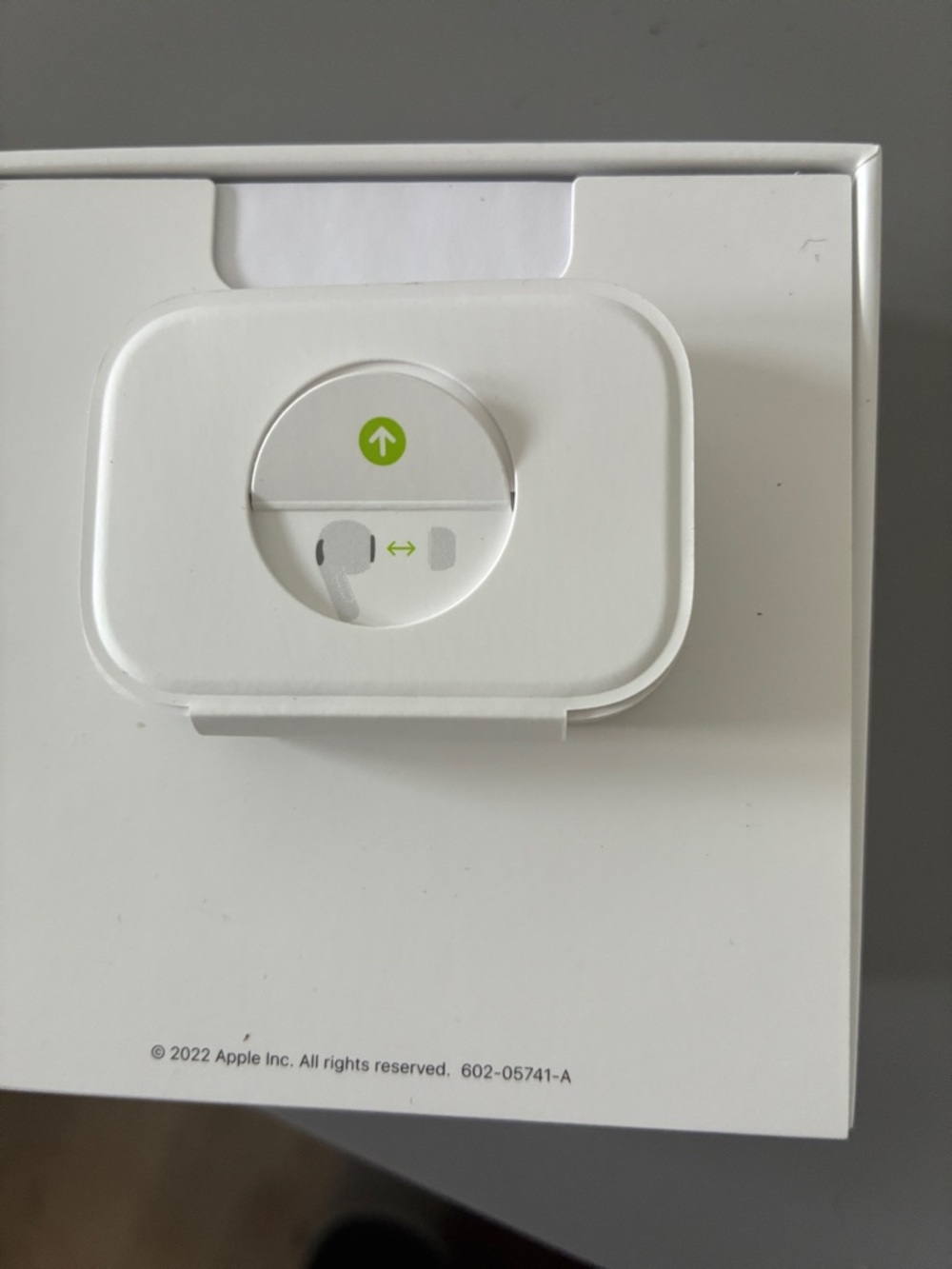 Apple White Earbud Pod Replacement Packaging Insert with Green Accent